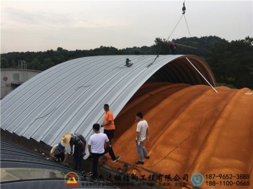 浙江金華蘭溪糧食儲(chǔ)備庫(kù)倉(cāng)間罩棚工程