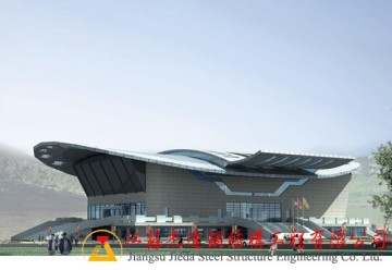 新疆地區(qū)體育館拱形屋頂網架建設工程