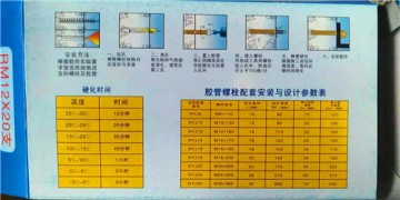 化學(xué)螺栓的安裝方法