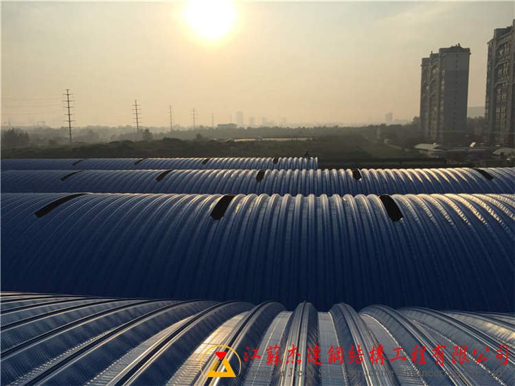 山東濰坊十甲農(nóng)貿(mào)市場無梁拱制作安裝工程濰坊十甲市場施工階段圖