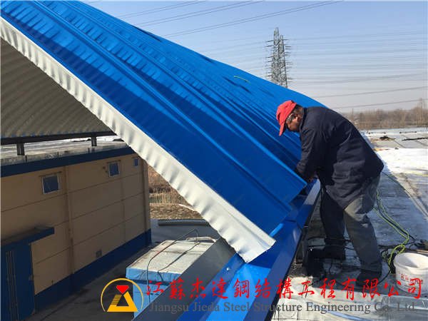 江蘇省揚(yáng)州市儀征糧庫(kù)拱形屋面工程揚(yáng)州拱形屋頂