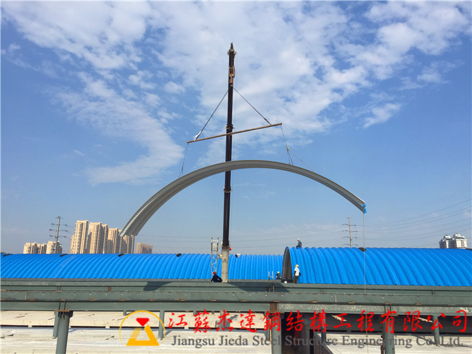 多連跨拱形屋頂拱形屋頂結(jié)構(gòu)細節(jié) 多連跨拱形屋頂拱形屋頂結(jié)構(gòu)細節(jié)