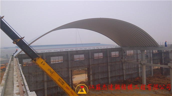 大跨度（25m~38m跨）拱形屋頂大跨度鋼結(jié)構(gòu)拱形屋頂效果展示
