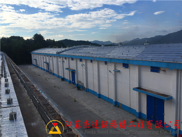福建光澤K-SPAN倉間罩棚工程光澤直屬庫倉間罩棚施工前現(xiàn)場
