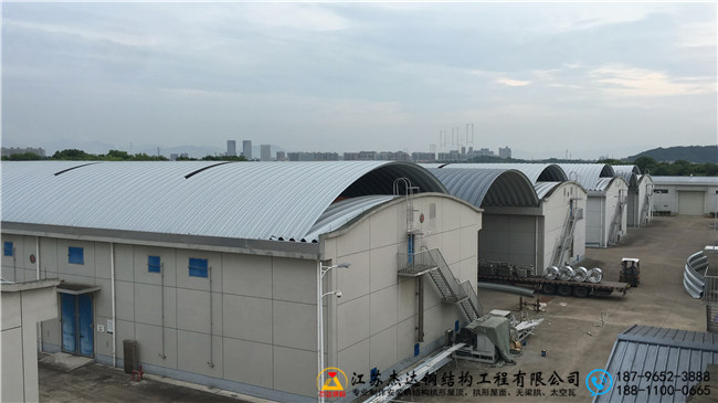 浙江金華蘭溪糧食儲備庫倉間罩棚工程金華拱形屋頂加蓋 浙江金華蘭溪糧食儲備庫倉間罩棚工程金華拱形屋頂加蓋