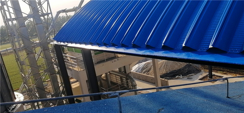 江蘇宿遷泗洪糧庫(kù)拱形屋頂倉(cāng)間罩棚工程倉(cāng)間罩棚自然落水設(shè)計(jì) 江蘇宿遷泗洪糧庫(kù)拱形屋頂倉(cāng)間罩棚工程倉(cāng)間罩棚自然落水設(shè)計(jì)