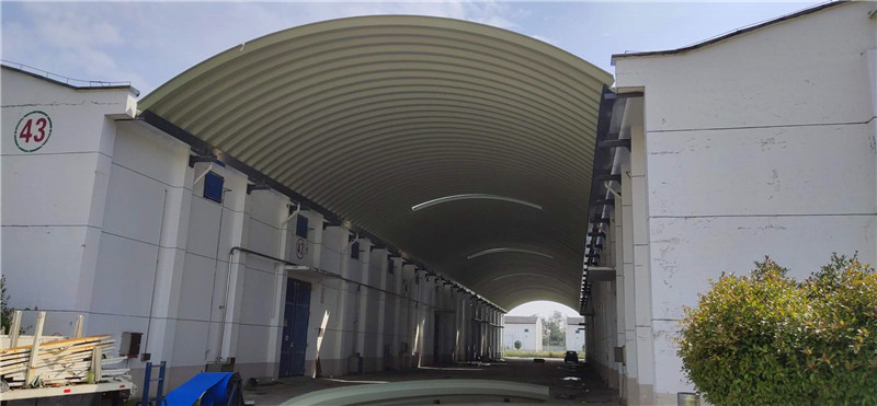 湖北黃岡小池鎮(zhèn)糧庫拱形屋頂罩棚新建工程湖北黃岡糧庫拱形屋頂罩棚竣工圖
